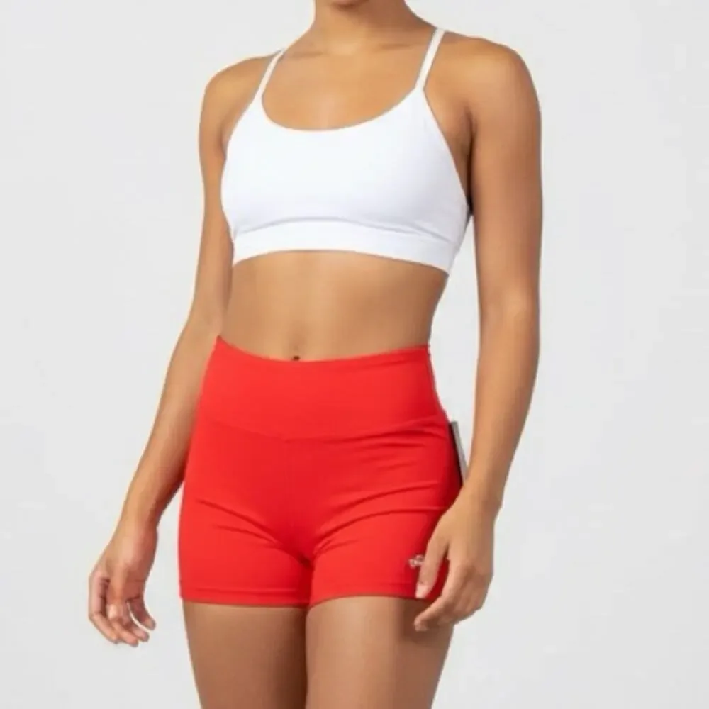 Mariia Crown CL high waist dance short shorts bottoms NWT red dancewear